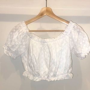 Red Dress Boutique Eyelet Crop Top